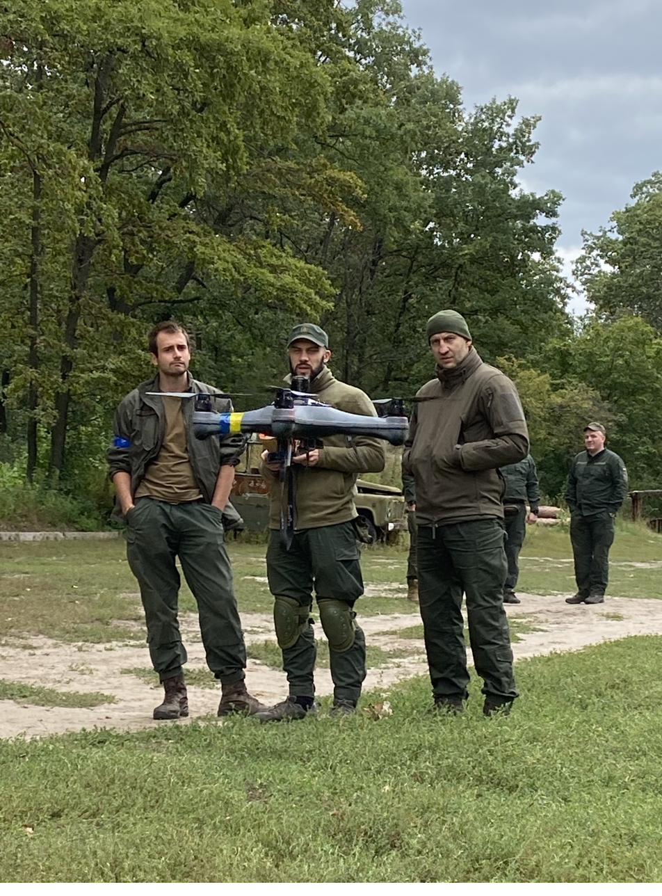 Group drone training